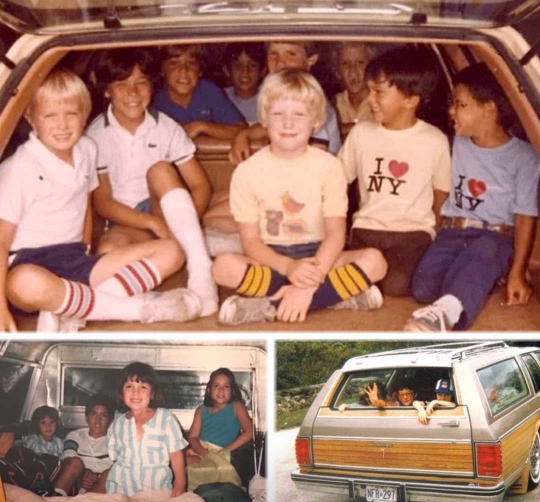 Who experienced a station wagon ride?