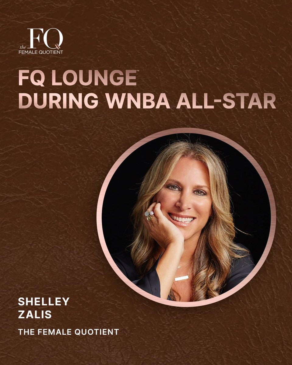 Shelley Zalis (@shelleyzalis) on Twitter photo Women’s sports aren’t just having a moment, they’re shifting the entire playbook. From record-breaking athletes to game-changing marketers, the momentum on and off the court is unstoppable.
Meet me in the FQ Lounge with <a href="/femalequotient/">The Female Quotient</a> during WNBA All-Star, where we’ll spotlight Women’s sports aren’t just having a moment, they’re shifting the entire playbook. From record-breaking athletes to game-changing marketers, the momentum on and off the court is unstoppable.
Meet me in the FQ Lounge with <a href="/femalequotient/">The Female Quotient</a> during WNBA All-Star, where we’ll spotlight