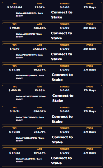 GrillinShillin's tweet image. JIMMY.FARM

Come and support the real ones.

MANY MORE POOLS AND FARMS COMMING!!

LETS GO!!

@flippingalgodev 
@Flippi