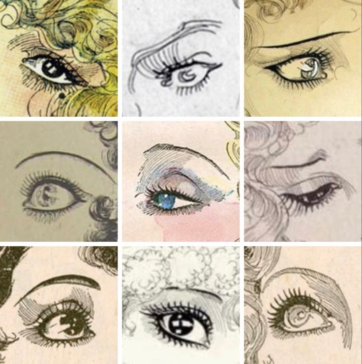 eyes in art by nell brinkley 🌙