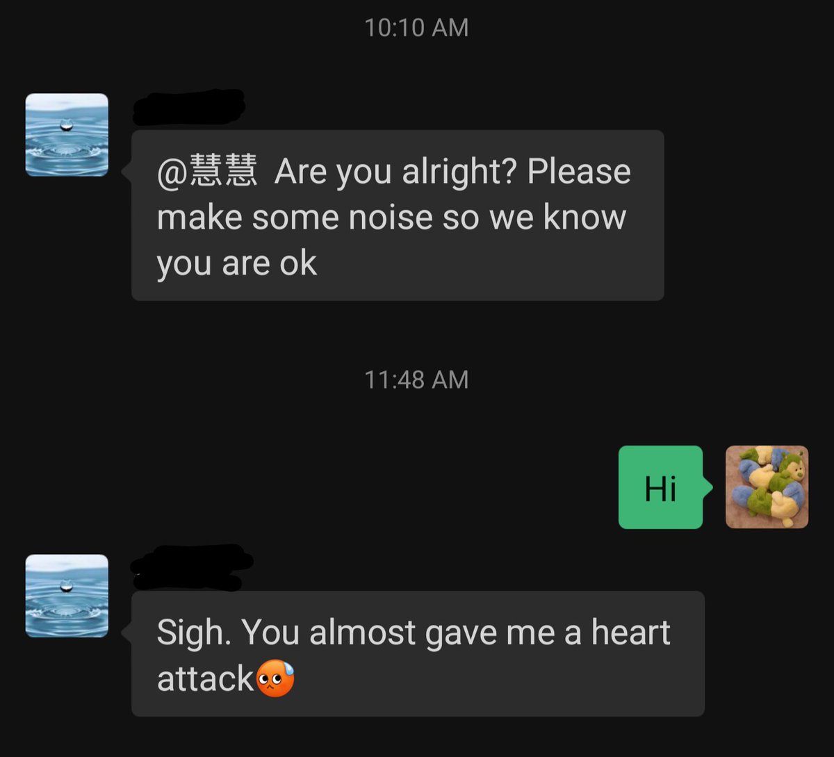 samanthaaouyang's tweet image. when I accidentally ghost my parents too many times in a row 😭😭