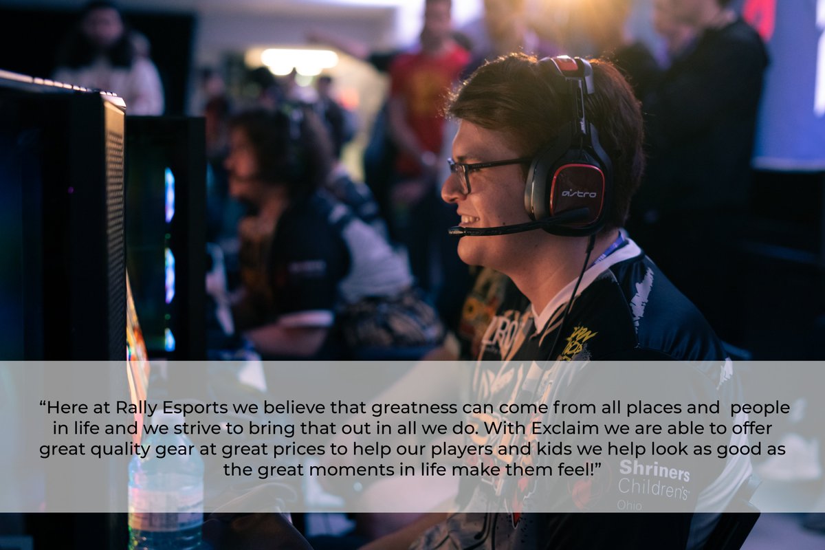 Exclaim (@exclaimgg) on Twitter photo This past weekend at champs, <a href="/rally_esports/">Rally Esports</a> competed and finished in the top 6. We want to congratulate the Royal Spartans and highlight the work they do within their community. ๐ฎ
Check out their store with us at exclaim.gg/store/RallyEspโฆ This past weekend at champs, <a href="/rally_esports/">Rally Esports</a> competed and finished in the top 6. We want to congratulate the Royal Spartans and highlight the work they do within their community. ๐ฎ
Check out their store with us at exclaim.gg/store/RallyEspโฆ