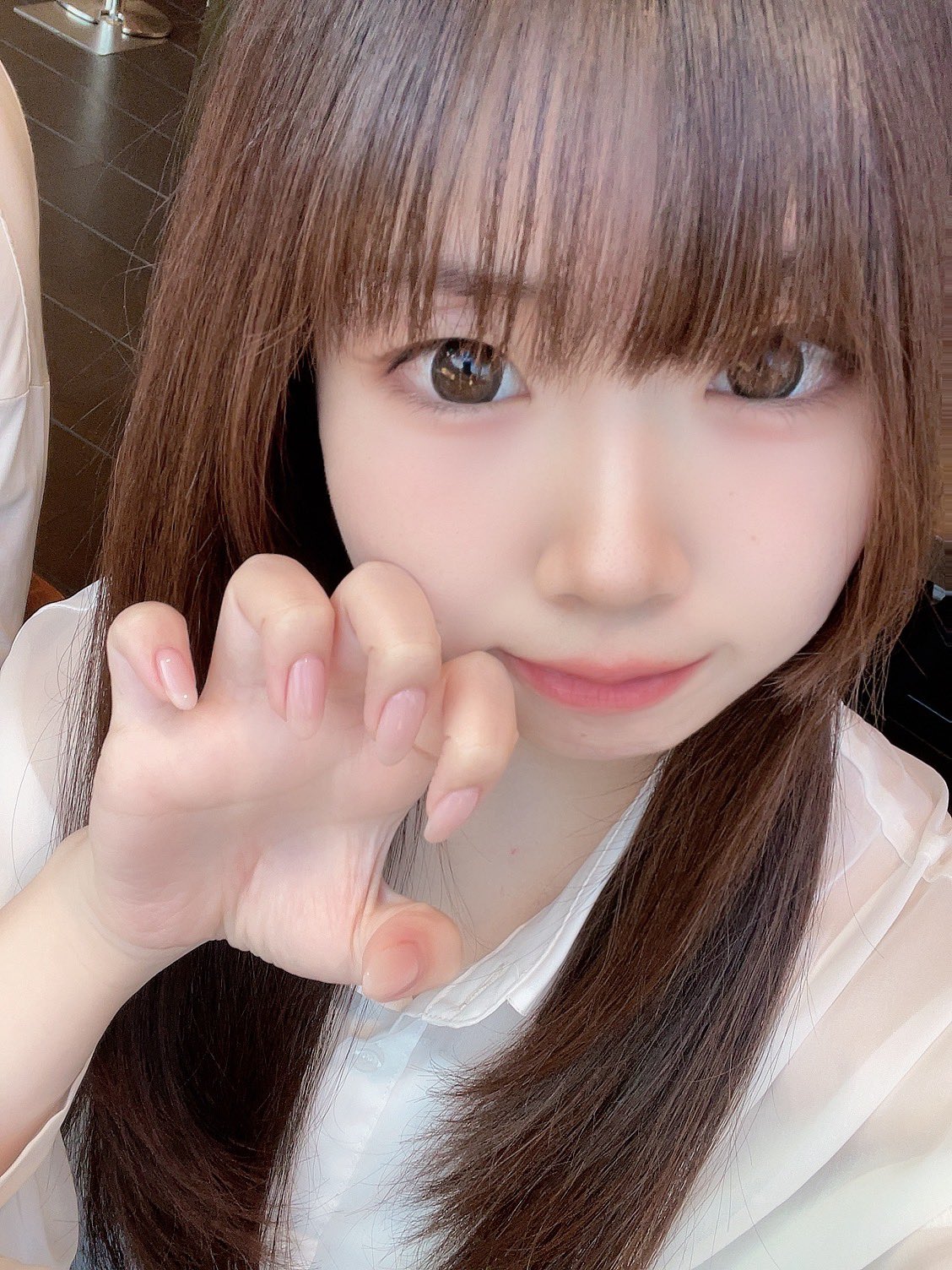 ♡あいもる♡ hair color🫧 基本は明るい方が好きなので少しの間だけ暗髪 次に