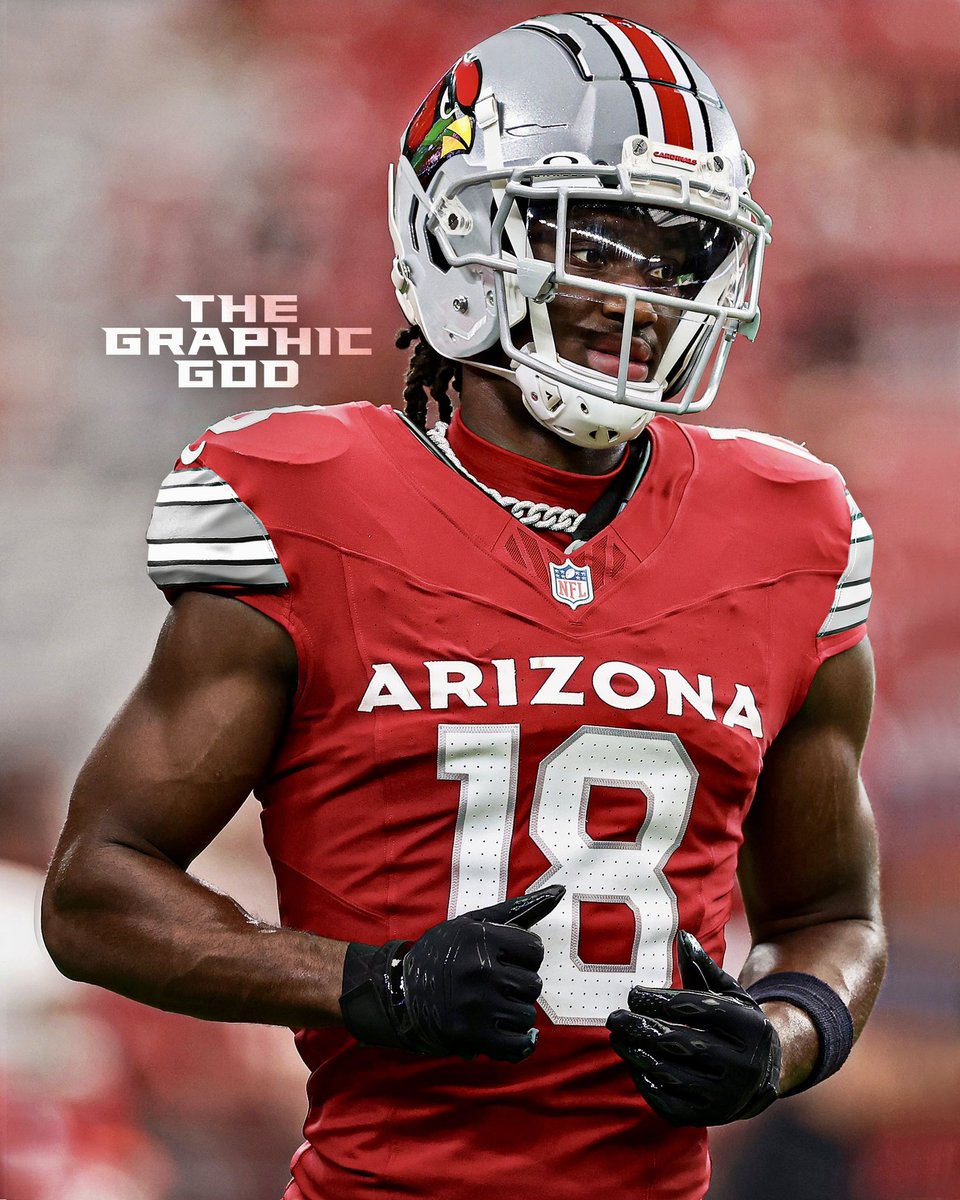 Thoughts on this Ohio State x Arizona uniform mashup for <a href="/MarvHarrisonJr/">Marvin Harrison Jr.</a>? 

🌰 x 🐦