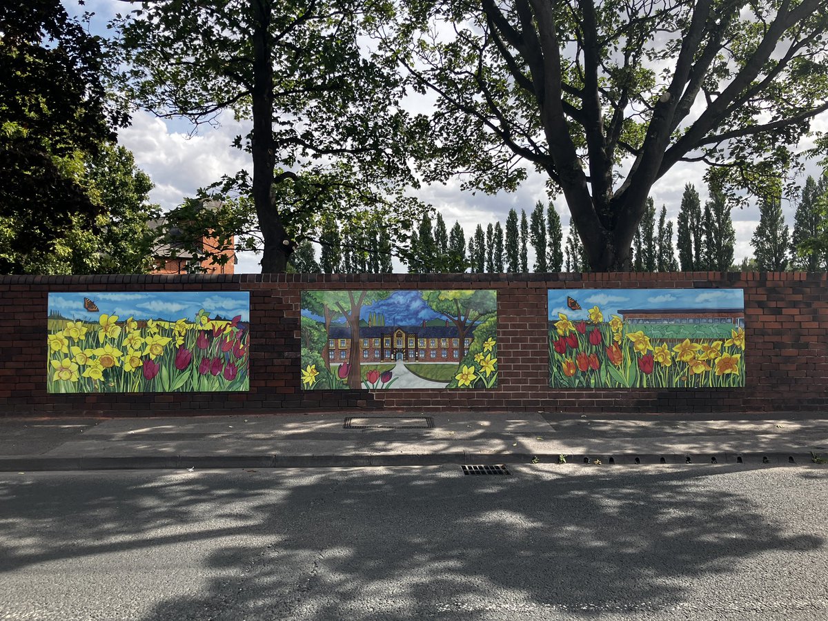 Some of the Savile Park Murals installed today.