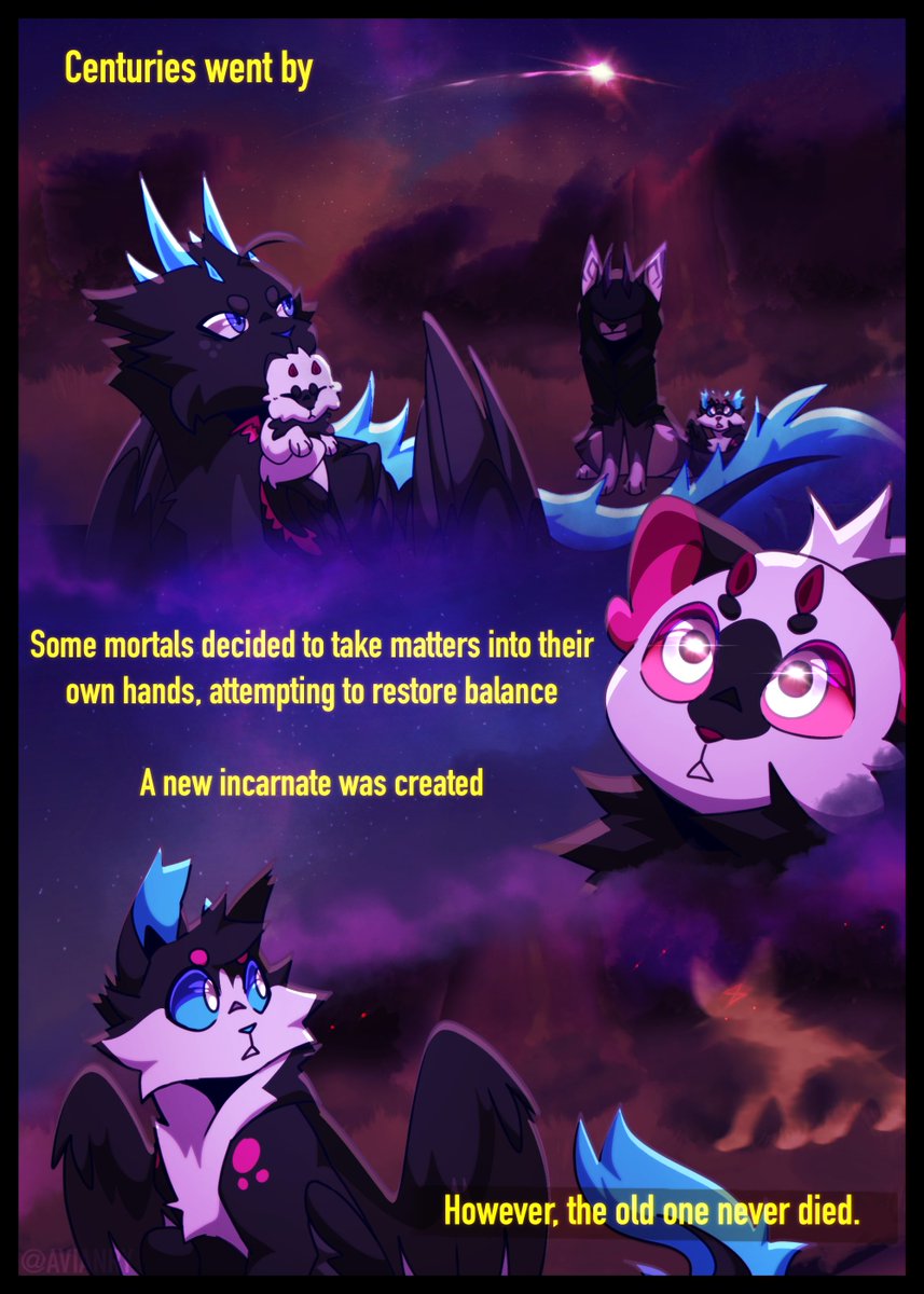 avianryy's tweet image. NOT ME FORGETTING TO POST LAST WEEKS PAGE OOPS
Prologue is complete, chpt 1 will launch in a few months I need time to do prep work >:))