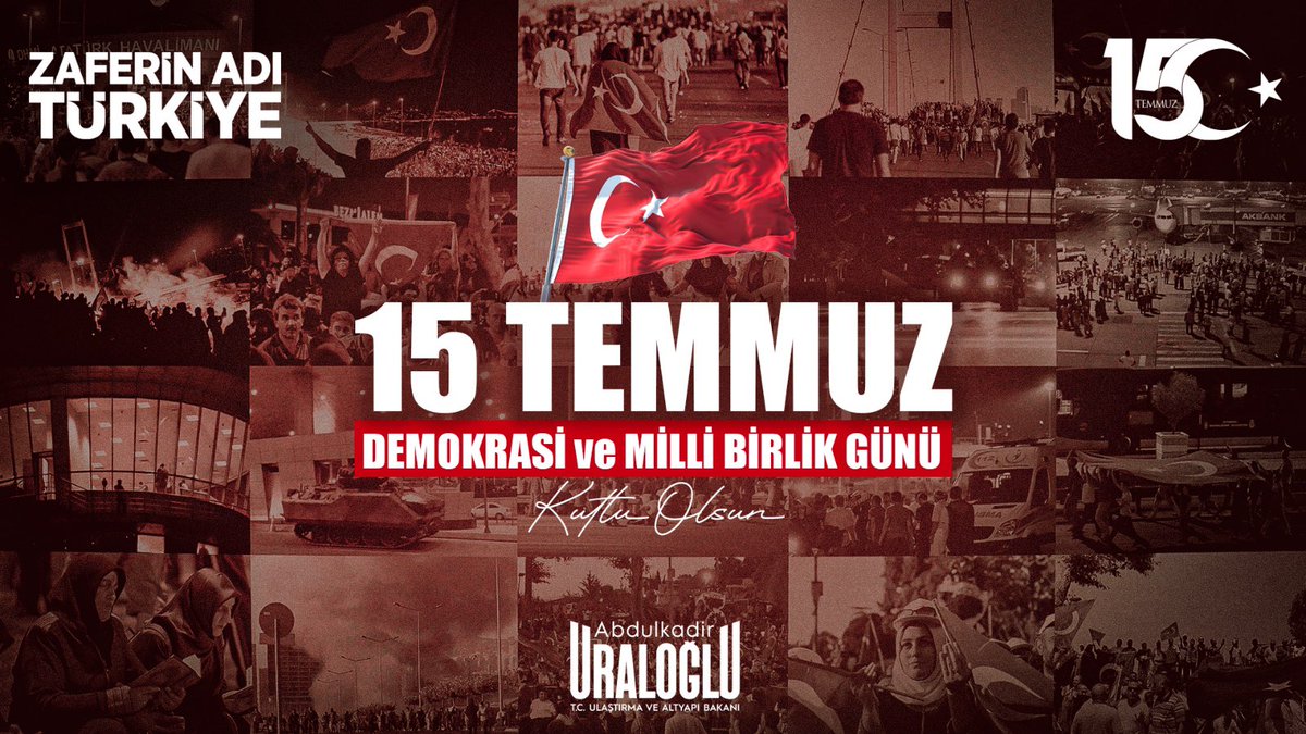 Sen Gururla Dalgalan Diye… 🇹🇷

15 Temmuz Demokrasi ve Milli Birlik Günü kutlu olsun. 

Vatanımızın bekası için canlarını feda eden aziz şehitlerimizi rahmetle, kahraman gazilerimizi minnetle anıyorum.

#ZaferinAdıTürkiye