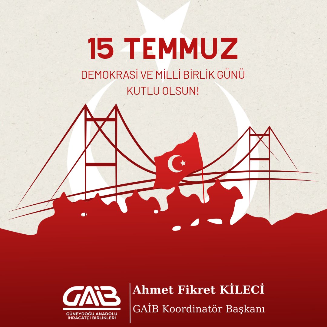 15 Temmuz Demokrasi ve Milli Birlik Günü milletimizin birlik, beraberlik ve dayanışma ruhunu en güçlü şekilde ortaya koyduğu, ortak irademizin ve demokrasimize olan inancımızın simgelendiği önemli bir gündür. Bu özel gün, ülkemizin her köşesinde aynı duygularla yaşanmakta;