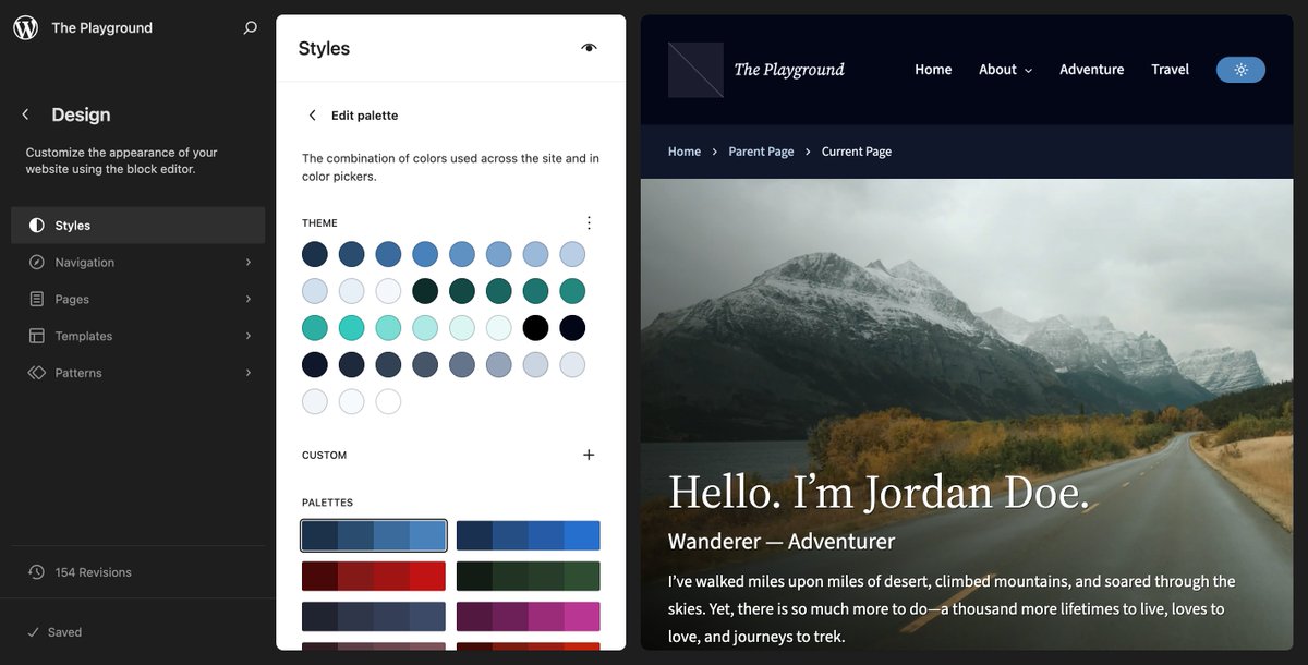 I just shared with my team a block theme design token system I've been working on for the better part of a year. And I think I've finally overcome some of the final pitfalls. I'm starting to get excited about unveiling it to the WordPress community in the coming months.