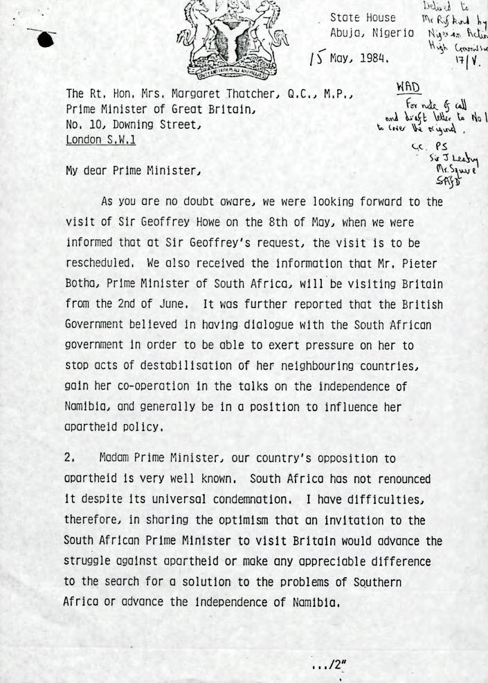 Muhammed Buhari.

Cc: South Africa.