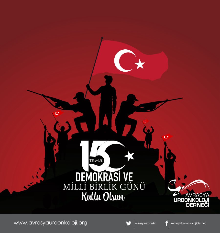 Eurasian Uro-oncological Association (@avrasyauroonko) on Twitter photo 15 Temmuz’da gösterilen kararlılığı ve vatan sevgisini gururla hatırlıyor, aziz şehitlerimizi rahmetle anıyoruz.
#15Temmuz #Milliİrade
<a href="/avrasyauroonko/">Eurasian Uro-oncological Association</a> 15 Temmuz’da gösterilen kararlılığı ve vatan sevgisini gururla hatırlıyor, aziz şehitlerimizi rahmetle anıyoruz.
#15Temmuz #Milliİrade
<a href="/avrasyauroonko/">Eurasian Uro-oncological Association</a>