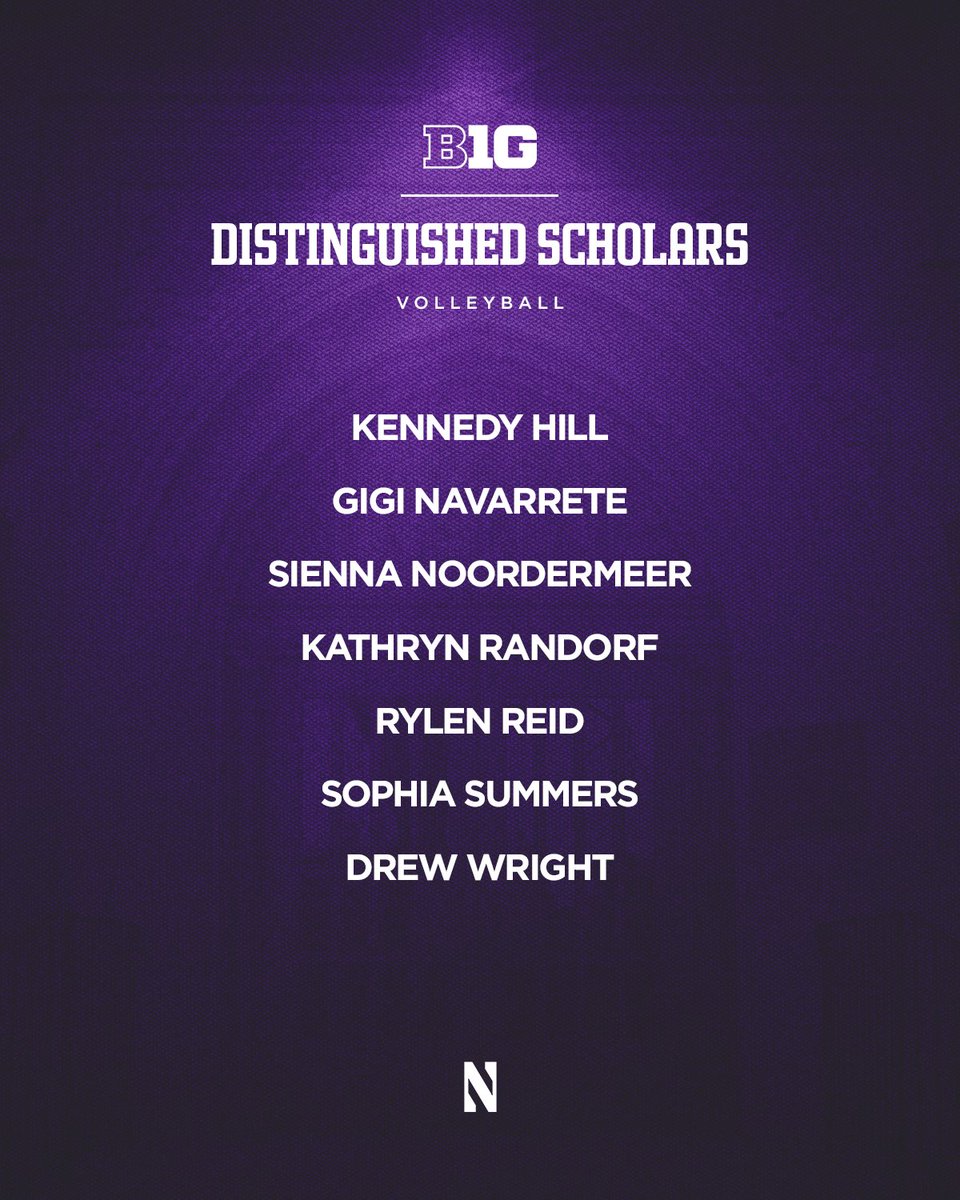 Northwestern Volleyball (@nuvball) on Twitter photo So proud of all of our <a href="/bigten/">Big Ten Conference</a> Distinguished Scholars! 🥳
#GoCats | <a href="/B1GVolleyball/">Big Ten Volleyball</a> So proud of all of our <a href="/bigten/">Big Ten Conference</a> Distinguished Scholars! 🥳
#GoCats | <a href="/B1GVolleyball/">Big Ten Volleyball</a>