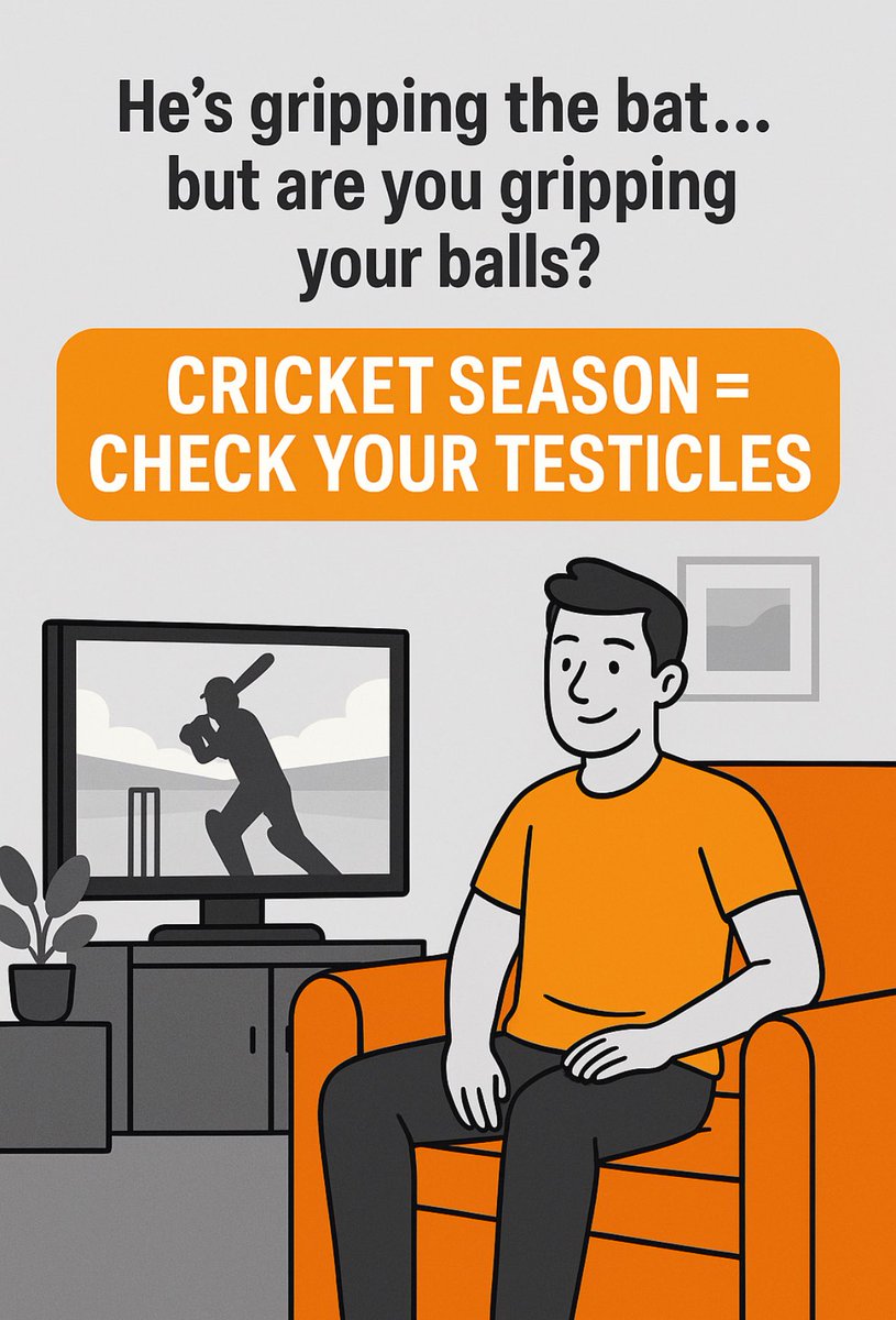 Goolies, grip and balls 🏏 When The Test match is on cricket is not the only reason to think about your balls😉 Cricket season is the perfect time for guys to check their goolies, nuts, testicles or whatever you call them! Get to know what feels normal for you! M🌰#checkyourballs