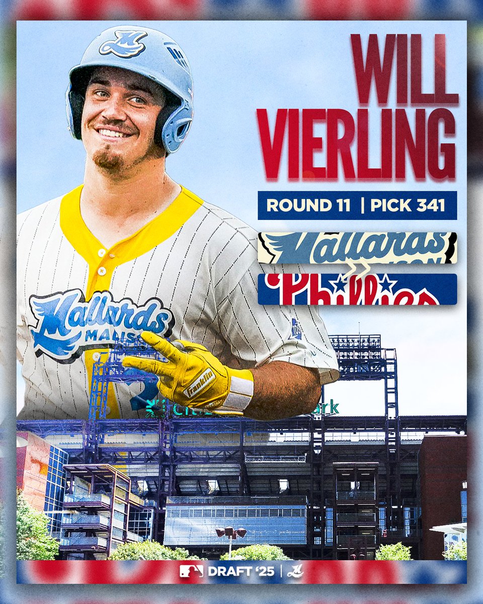 Madison Mallards (@madisonmallards) on Twitter photo Philly’s got a new bat — and it rings LOUD 🛎️
Will Vierling (<a href="/WilliamVierling/">Will Vierling</a>) joins the <a href="/Phillies/">Philadelphia Phillies</a> organization after a solid 2024 with the Mallards, batting .256 with six bombs and 21 RBI 🦆✌️
Best of luck in the city of brotherly love, Will ❤️ Philly’s got a new bat — and it rings LOUD 🛎️
Will Vierling (<a href="/WilliamVierling/">Will Vierling</a>) joins the <a href="/Phillies/">Philadelphia Phillies</a> organization after a solid 2024 with the Mallards, batting .256 with six bombs and 21 RBI 🦆✌️
Best of luck in the city of brotherly love, Will ❤️