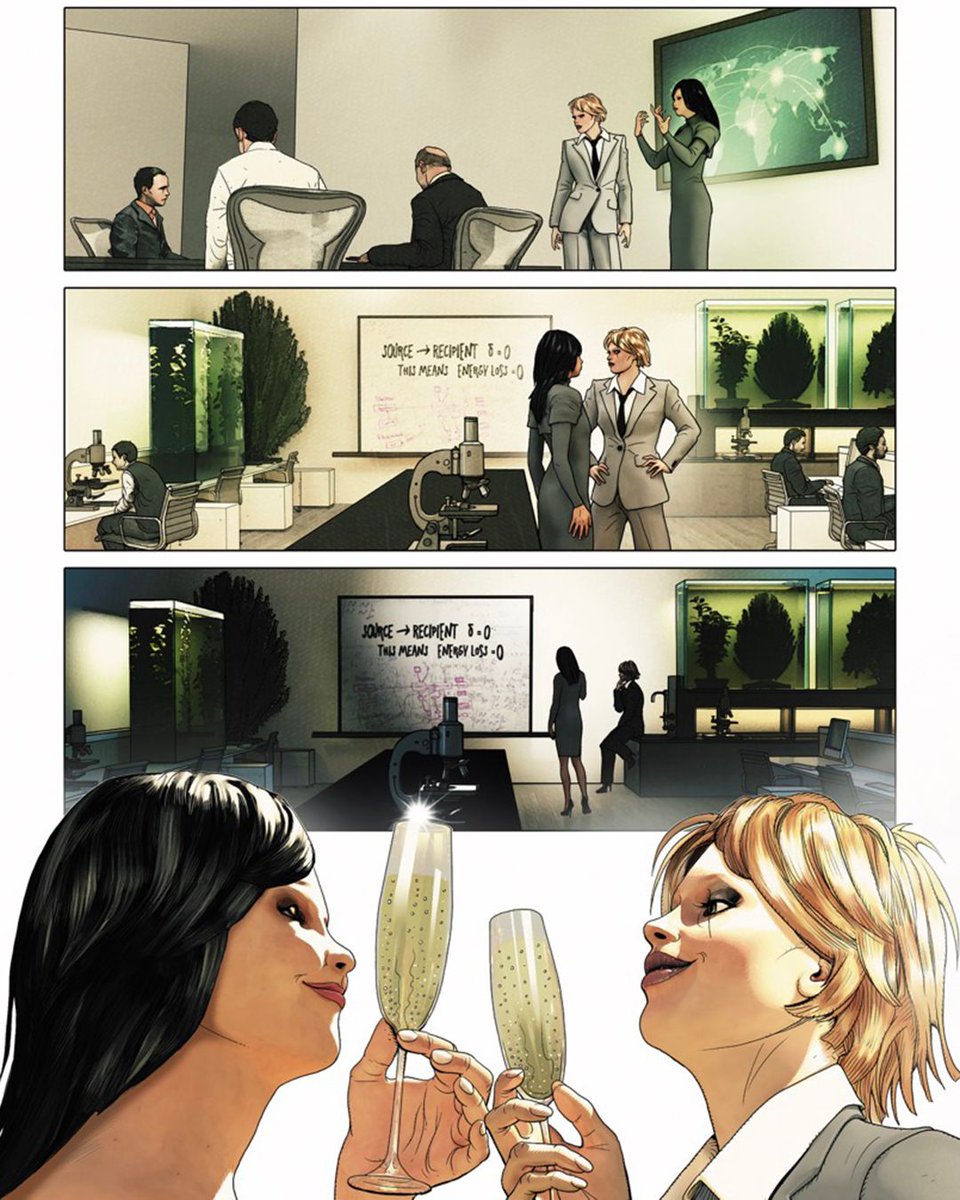 AWA_Studios's tweet image. 🌿 FOC IS TODAY! 🌿
ENTANGLEMENT — the next mind-bending one-shot in THE PROTOPIAS COLLECTION — closes orders today!
Set in Austin, TX, 2075, this story dives into a future of corporate sabotage, green tech breakthroughs, and sibling betrayal — all stunningly illustrated by…