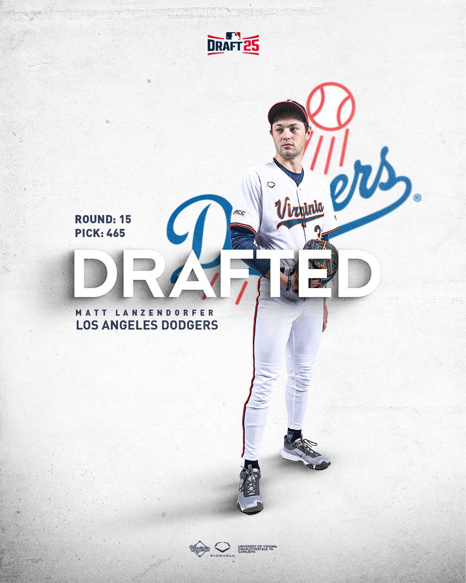 Virginia Baseball (@uvabaseball) on Twitter photo Charlottesville ➡️ Los Angeles
With the 465th pick, the <a href="/Dodgers/">Los Angeles Dodgers</a> select <a href="/Lanzendorf1Matt/">Matt Lanzendorfer</a>!
#GoHoos Charlottesville ➡️ Los Angeles
With the 465th pick, the <a href="/Dodgers/">Los Angeles Dodgers</a> select <a href="/Lanzendorf1Matt/">Matt Lanzendorfer</a>!
#GoHoos