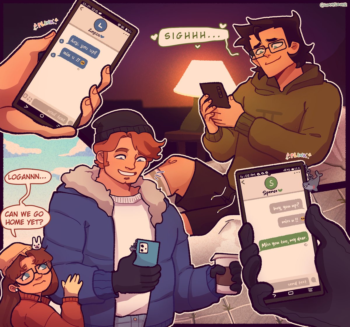 lummflower's tweet image. Long distance boyfriends 💚💙 #mathlete #dctwt #disventurecamp