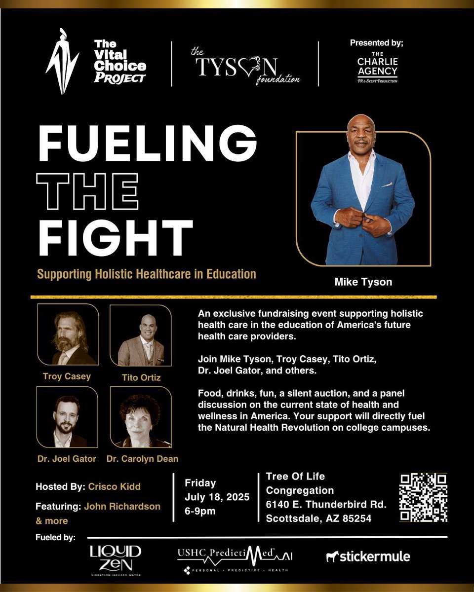 ConservativeKFC's tweet image. ‼️FREE GENERAL ADMISSION ‼️
Come help us fuel the health revolution in scottsdale with Mike Tyson‼️🥊
Live auctions, giveaways, dinners, all in support of the Vital Choice Project’s mission‼️
🥊🇺🇸🥊🇺🇸🥊🇺🇸🥊🇺🇸🥊
VIP is available and have them reach out to Ashton@thevcp.org ‼️