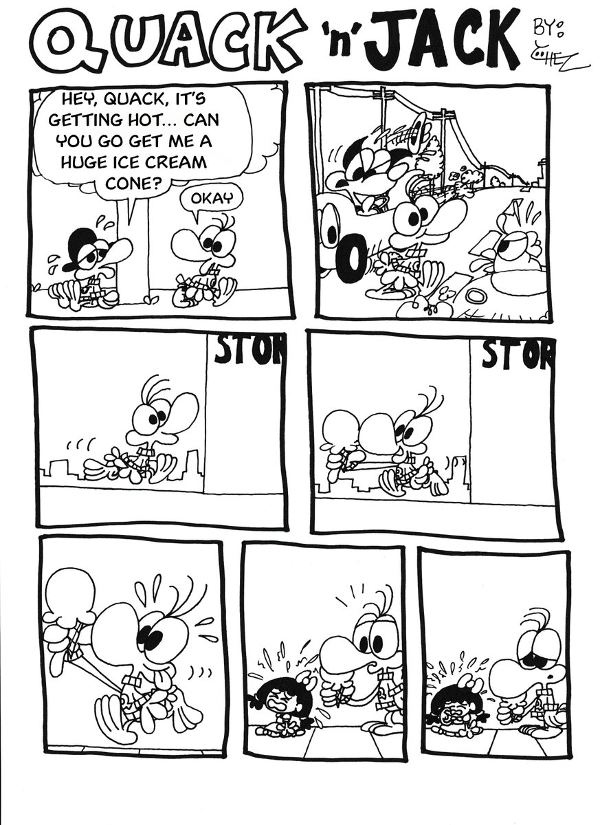 ChezBoy2000's tweet image. 🦆🍧🦆
#QuackNJack #ChezToons #originalcharacters #comicstrip #webcomic #funnycomic #animation #cartoon #comicartist #cartoonart #art #characterdesign #HunterFenton