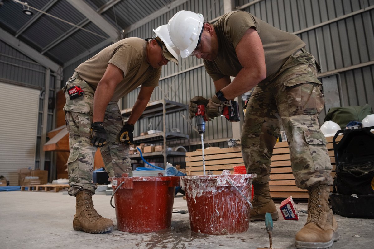 AirNatlGuard's tweet image. Civil engineers with the @156WingPRANG sharpened their operational skills while supporting real-world construction projects that enhanced operational efficiency and infrastructure at Aviano Air Base, Italy. 🛠️
🔗ang.af.mil/Media/Article-…