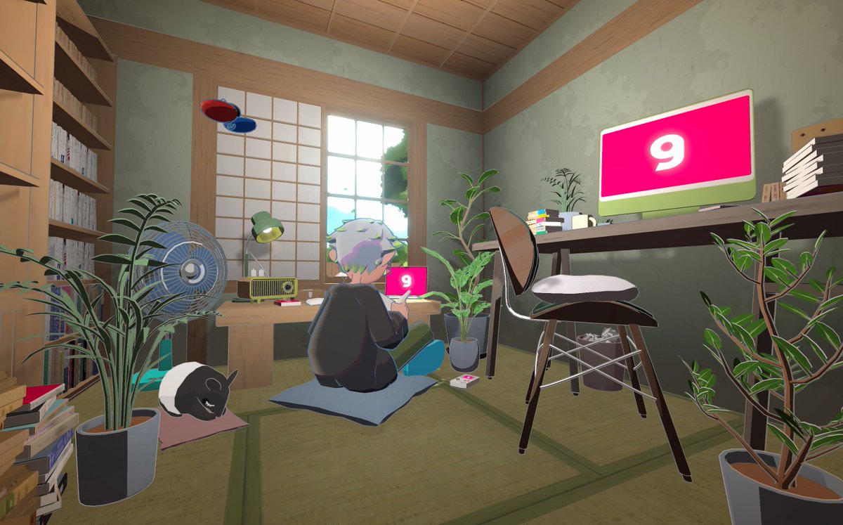 harapand's tweet image. バーチャルねこさんに釣られてgoghいれてみた。時計、ポモドーロ、タスクリスト、音楽・環境音などひと通り揃ってる作業用アプリ