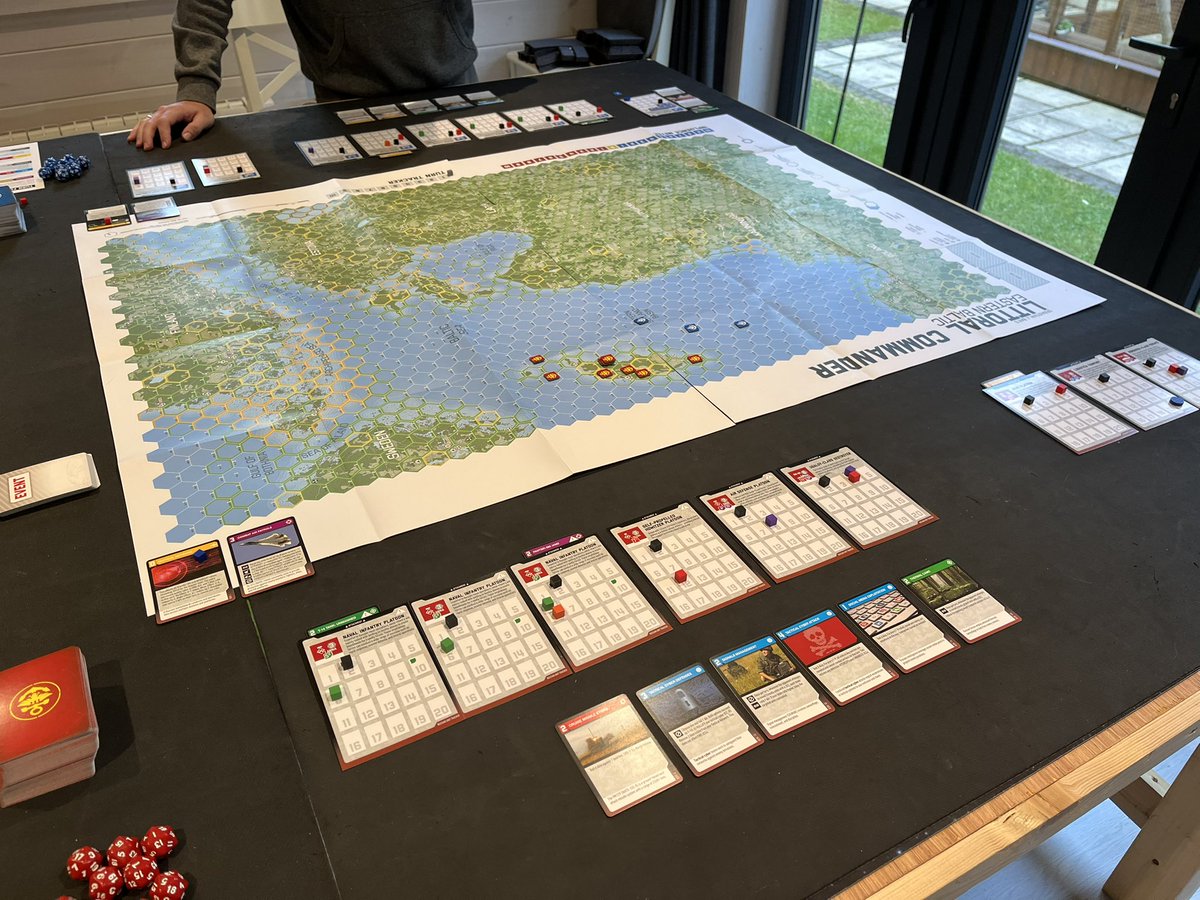 tomjmegan's tweet image. Two cracking games of Littoral Commander: The Baltic this evening, with honours even to Red and Blue Forces.
Absolutely superb game design - simple core engine; challenging tactical decision-making and understanding of inter-linking elements/effects. Just brilliant!
#Wargaming