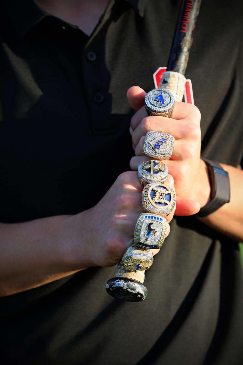 The most team State Championships by an #okpreps player drafted by MLB in Oklahoma?

I've been asked this question today and it was pointed out that FORT COBB-BROXTON #OKPreps Eli Willits, who was just taken #1 overall in the 2025 MLB Draft, has 7 championships (3 Spring