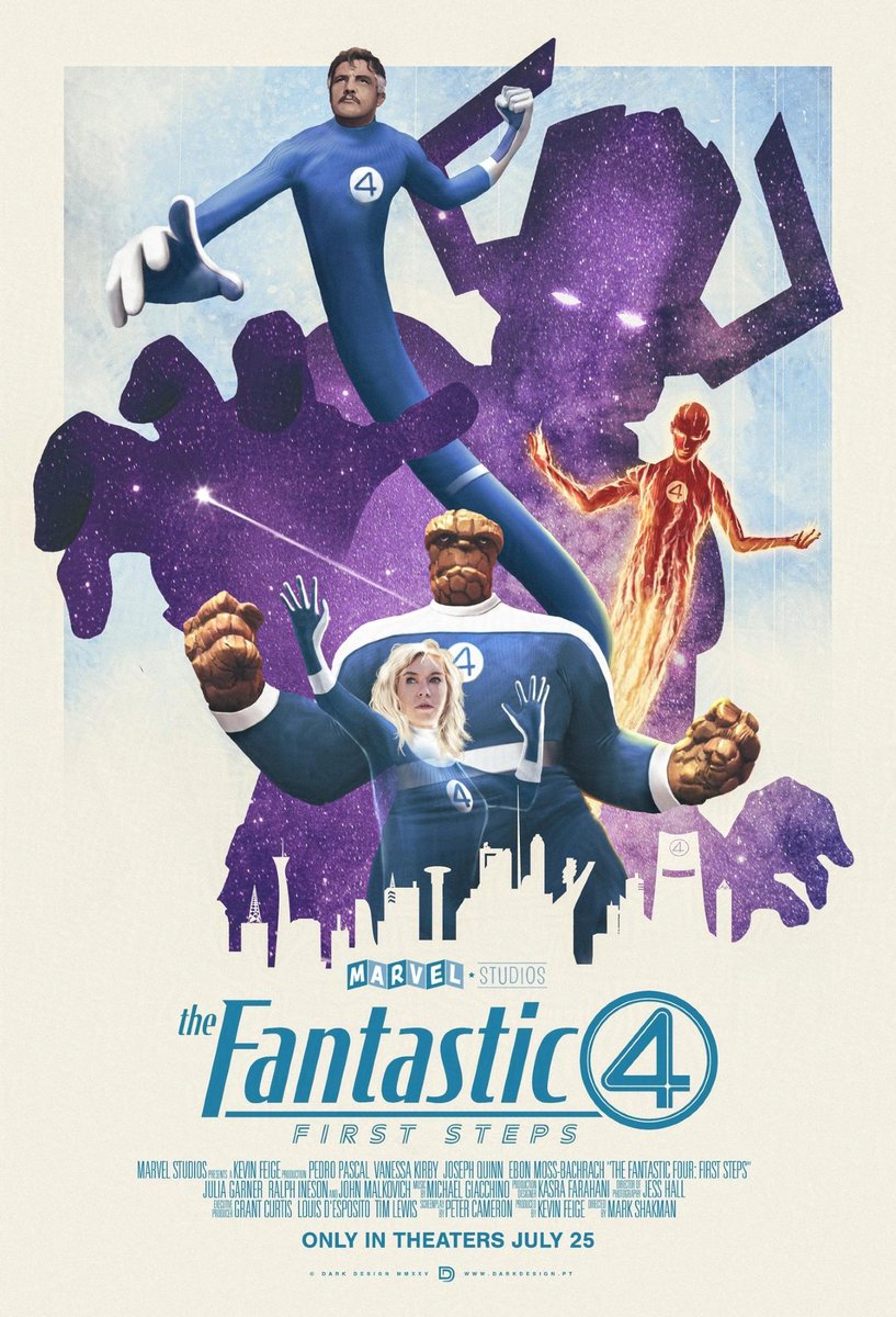 My teaser fan poster for "Fantastic Four: First Steps". #FantasticFour