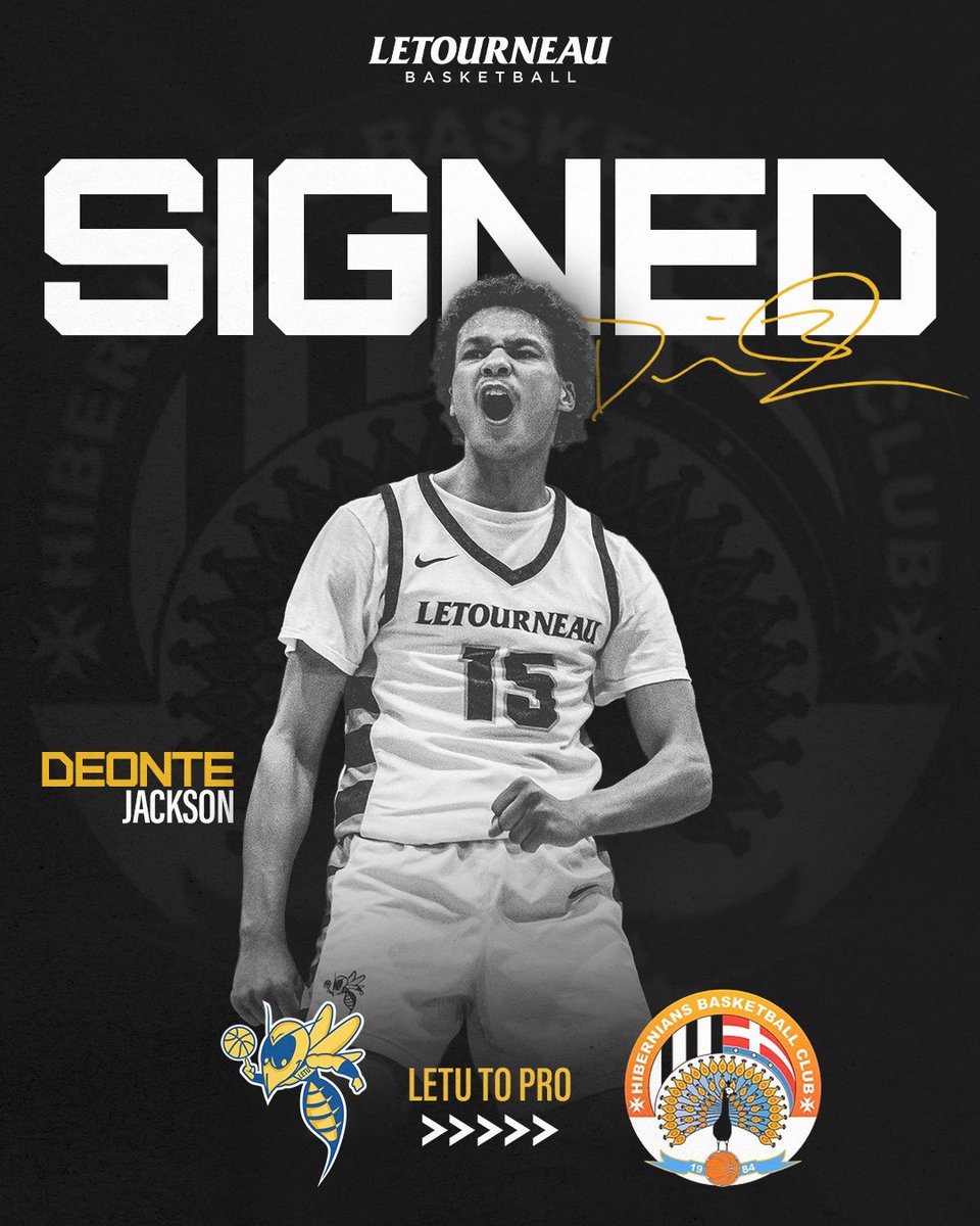 LETU Basketball (@letumbb) on Twitter photo LETU to PRO | DEONTE JACKSON
Congrats to <a href="/DeontJackson20/">Deonté Jackson</a> on signing with Hibernians Basketball in Malta.
Fresh off an All-American season, Deonte will take his game overseas to play professionally for the 2025 BOV 1st Division League Champs
#d3hoops #LETUBrotherhood #LETUtoPRO LETU to PRO | DEONTE JACKSON
Congrats to <a href="/DeontJackson20/">Deonté Jackson</a> on signing with Hibernians Basketball in Malta.
Fresh off an All-American season, Deonte will take his game overseas to play professionally for the 2025 BOV 1st Division League Champs
#d3hoops #LETUBrotherhood #LETUtoPRO