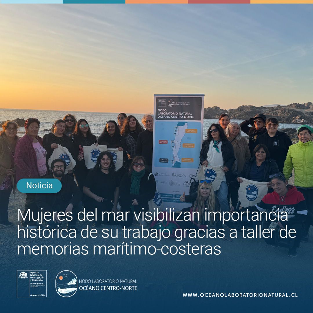 #Noticia📰|17 mujeres de la pesca artesanal y actividades conexas de #Caldera compartieron sus vivencias y experiencias de vida ligadas al mar en el marco de la iniciativa “Memorias Marítimo-Costeras Centro Norte”🔎🌊
👉La nota completa📲bit.ly/N-Memorias