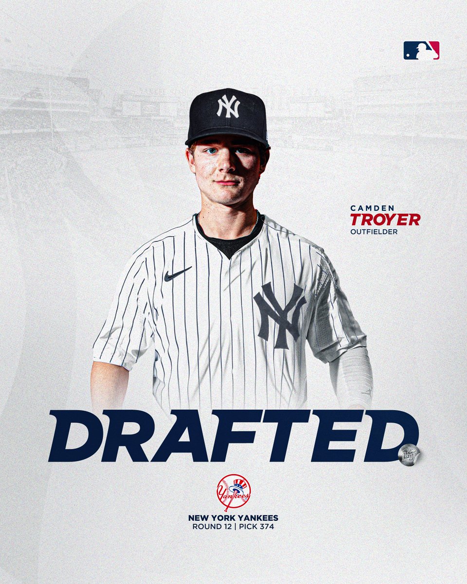 Congratulations to outfielder Camden Troyer on being selected by the New York Yankees in the 2025 <a href="/MLBDraft/">MLB Draft</a>.