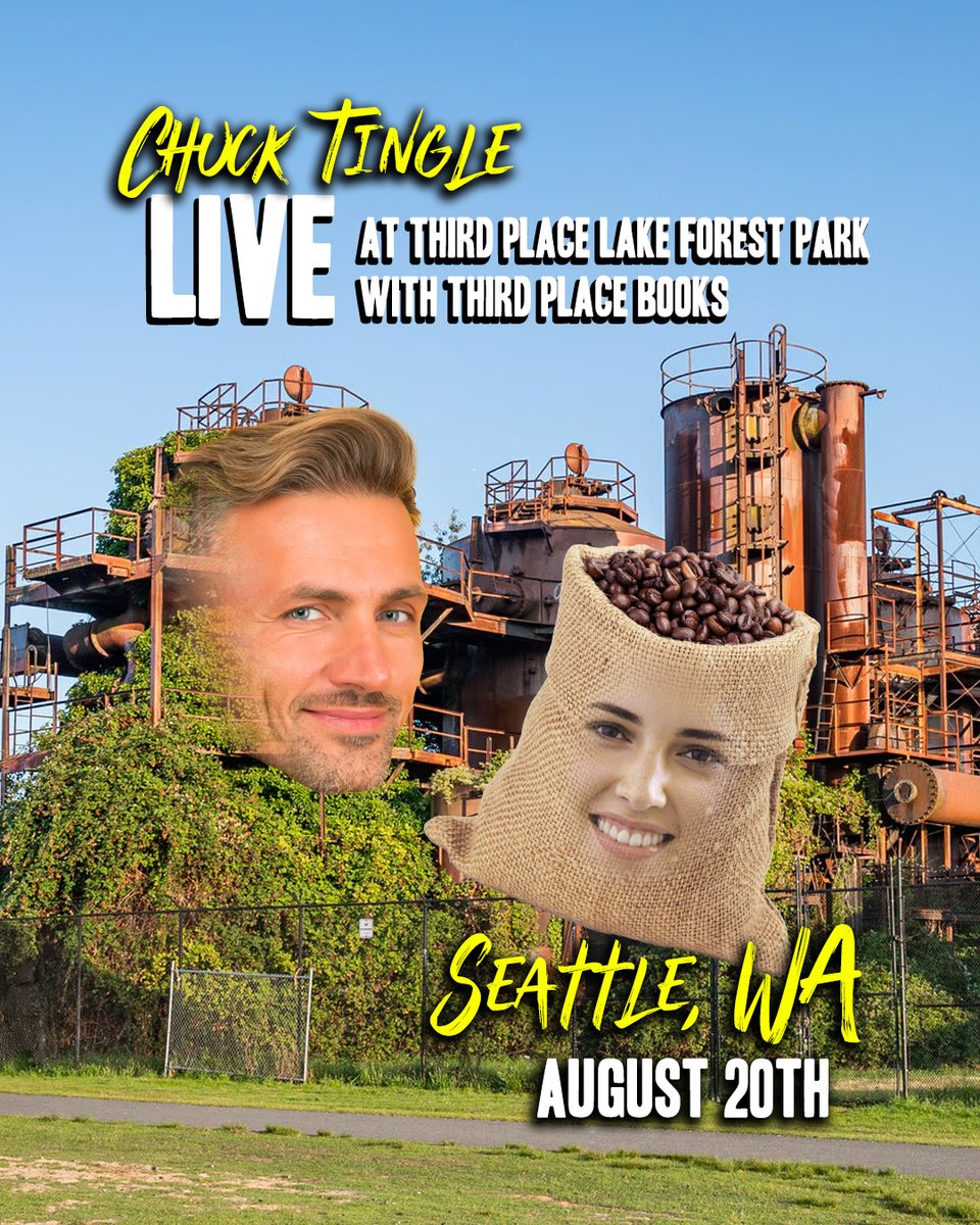 ChuckTingle's tweet image. ROLL CALL SEATTLE LETS TROT. i will be at @ThirdPlaceBooks on august 20 for the lucky day book tour proving love for all who enjoy coffee and trot around gas works park (as well as those who dont ALL BUCKAROOS WELCOME). TICKETS HERE thirdplacebooks.com/event/chuck-ti…