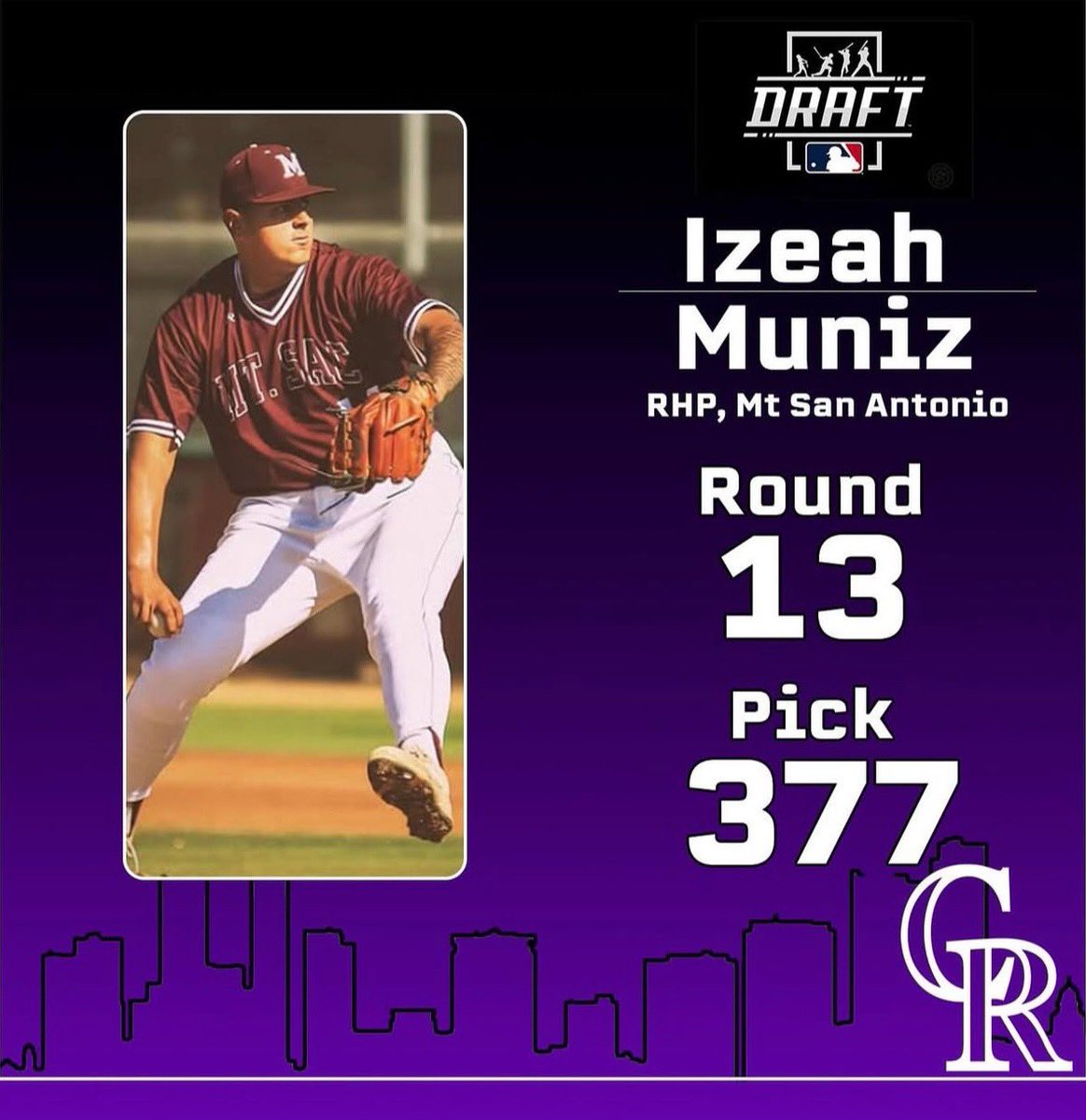 SGVNSports's tweet photo. Bishop Amat and Mt SAC state champion Izeah Muniz drafted in the 13th round by the Colorado Rockies https://t.co/hNUCw1LRCA