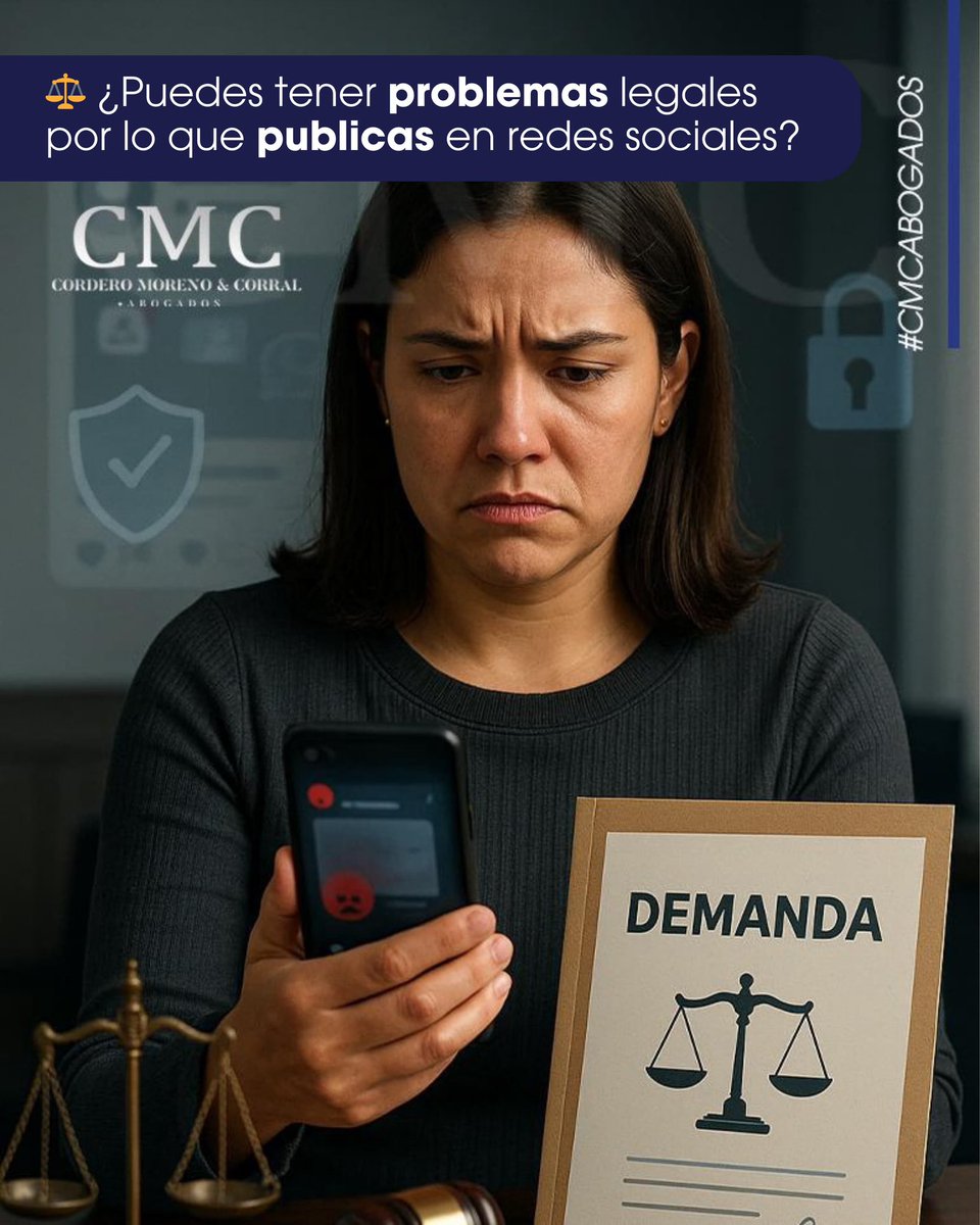 CMCABOGADOSEC's tweet image. 📄 Sí. En Ecuador, atentar contra la honra y en descrédito de una persona tiene consecuencias.

🔍 Toda publicación deja huella y, las evidencias que quedan, eventualmente pueden servir de prueba en un proceso judicial.
