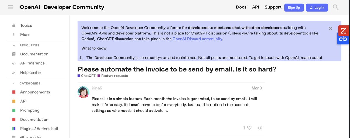 byAnhtho's tweet image. Every month I need to log in in to our SaaS to download invoices.
If OpenAI, Cursor, Fyxer (and countless others) can't send invoices to their end users via email, it's because it's not that straightforward.
And they all use Stripe Billing.
Genuinely asking: WHY? 🤯