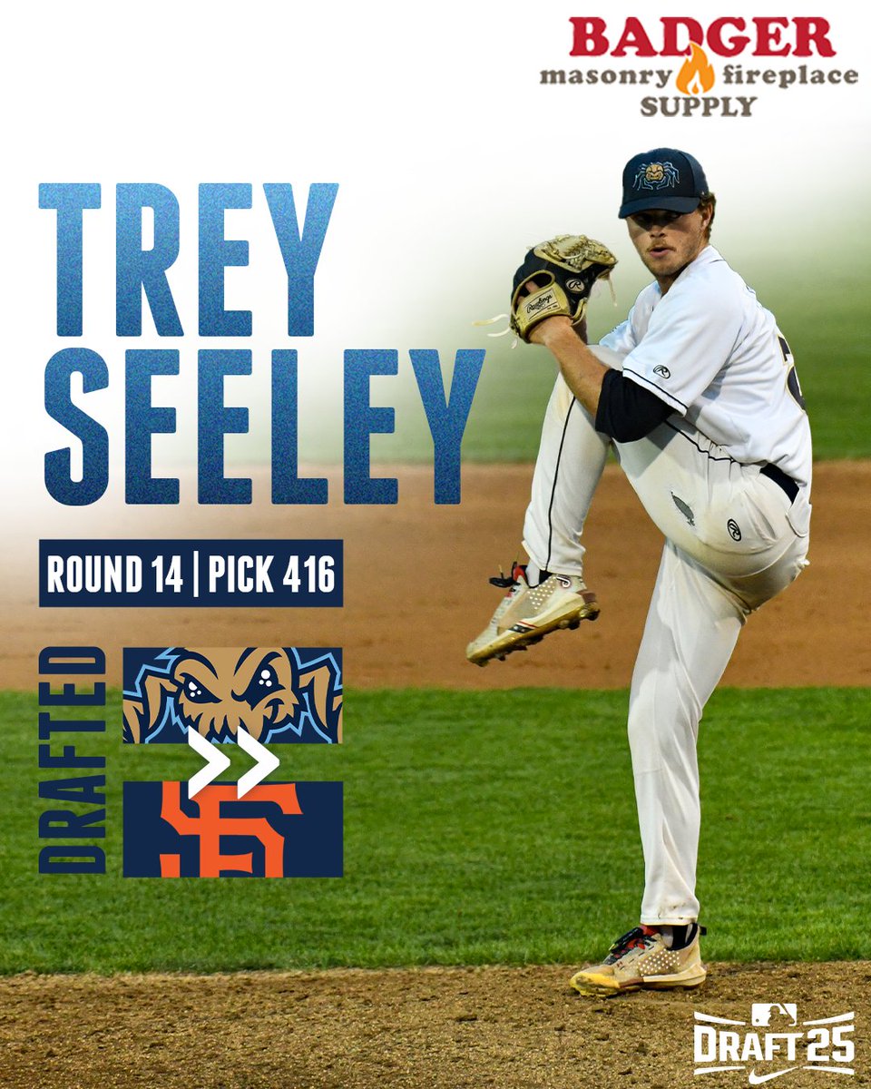 Congratulations to Dock Spiders alum Trey Seeley on being drafted with the 416th Overall Pick by the @sfgiants!

<a href="/BadgerMasonry/">Badger Masonry</a>