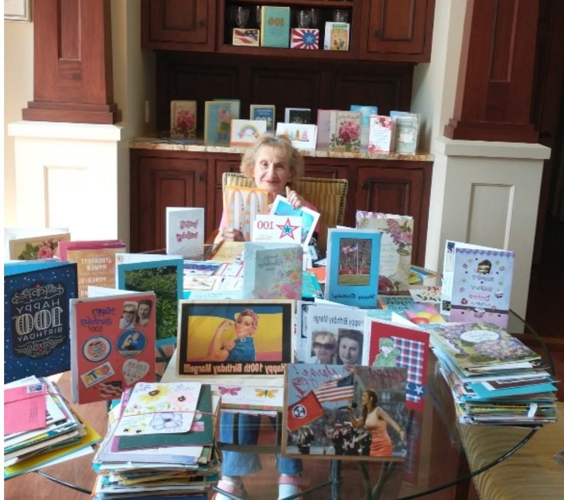 THEANTHEMGIRL's tweet image. 👏 Mission 118-A: COMPLETE! Marge got 300+ cards for her 100th — from veterans, students, DAR, & fellow Rosies. Cards came from the U.S., Philippines & Macedonia! 💌🎉 She celebrated w/ family & bagpipes 🎶 Huge thanks to all who made it unforgettable! ❤️ JanineStange.com/join
