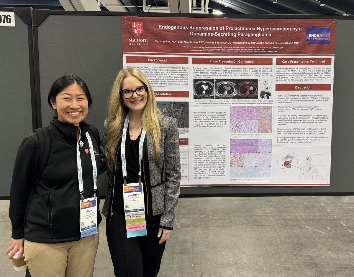 JoyYWu's tweet image. Day 3 @StanfordEndo posters at #ENDO2025 by fellow Tamaryn Fox and faculty @dimpi_desai Julia Chang, Julie Chen, Sun Kim, Yasaman Motlaghzadeh, Deborah Sellmeyer 🙌🏼