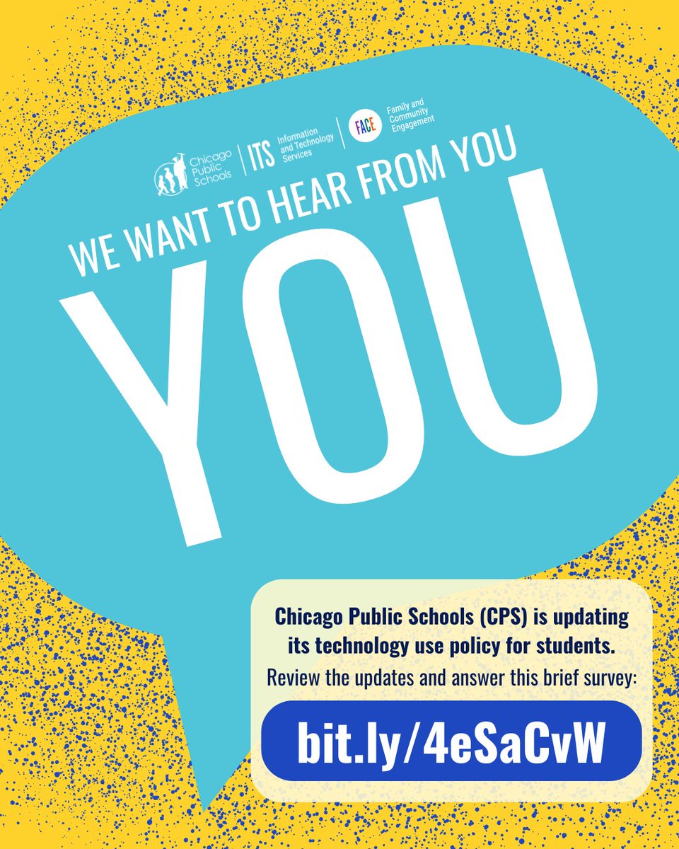 Chicago Public Schools is revising the Acceptable Use Policy for students. Read the suggested revisions and let us know what you think before the Board of Education votes: bit.ly/4eSaCvW