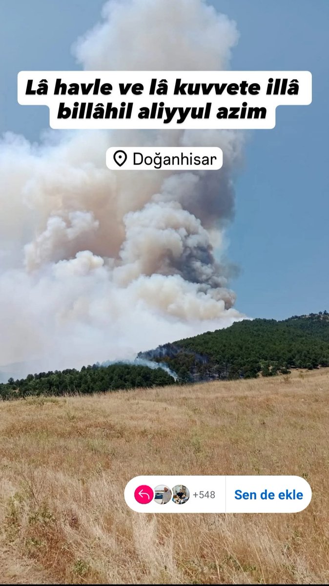 akifozdogan's tweet photo. Konya'nın Karadeniz'in de Doğanhisar da yangın büyük alanlara yayılıyor. Allah'ım tez vakitte serin ve selamet eyle. https://t.co/7AmApsvHnk