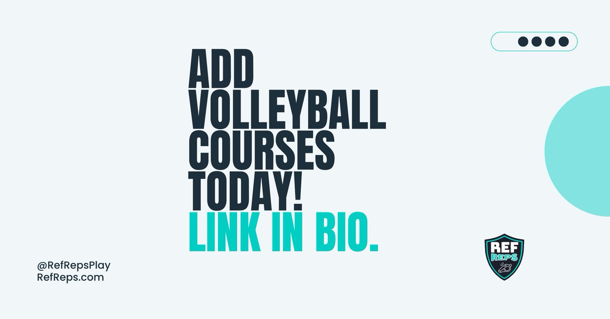 RefReps's tweet image. Sports Sunday | Volleyball
Quick reactions, sharp focus, and high energy, volleyball officials keep the game fast and fair from the first serve to match point. Want to learn the ropes? RefReps' volleyball course gets you game-ready.
#EdTech #Curriculum #Rules #Ump #Officiating…