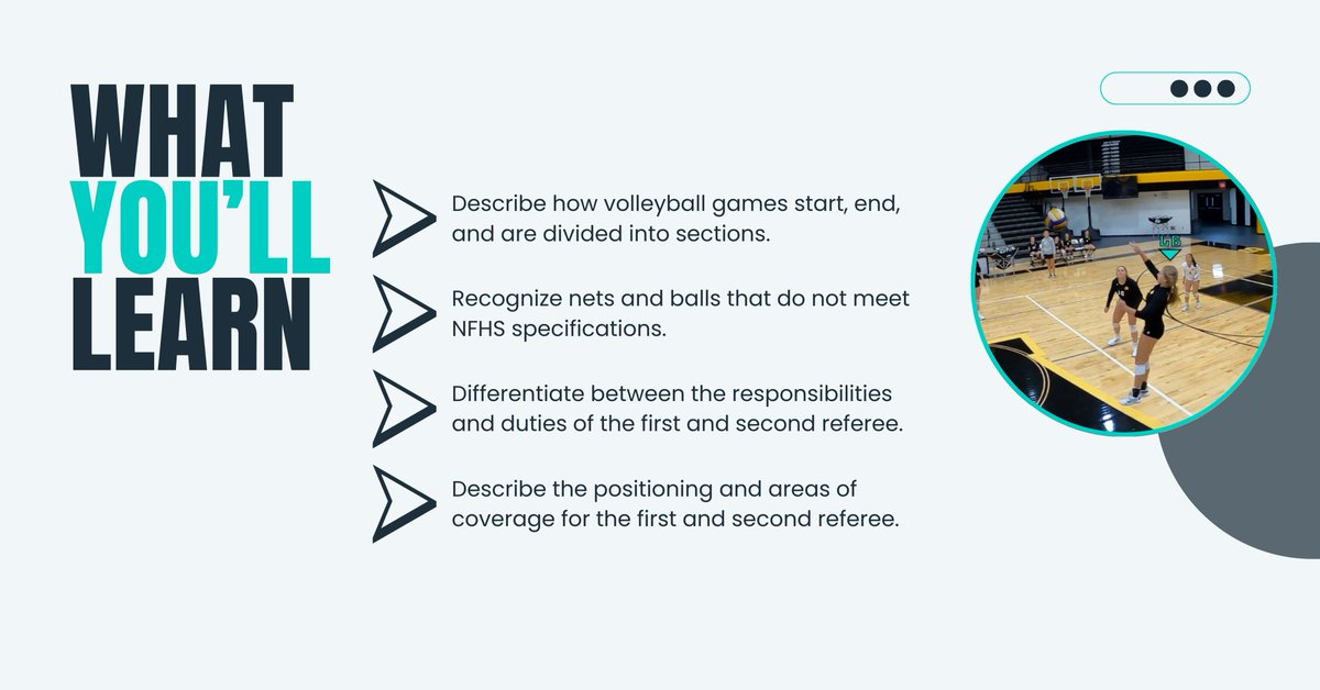 RefReps's tweet image. Sports Sunday | Volleyball
Quick reactions, sharp focus, and high energy, volleyball officials keep the game fast and fair from the first serve to match point. Want to learn the ropes? RefReps' volleyball course gets you game-ready.
#EdTech #Curriculum #Rules #Ump #Officiating…