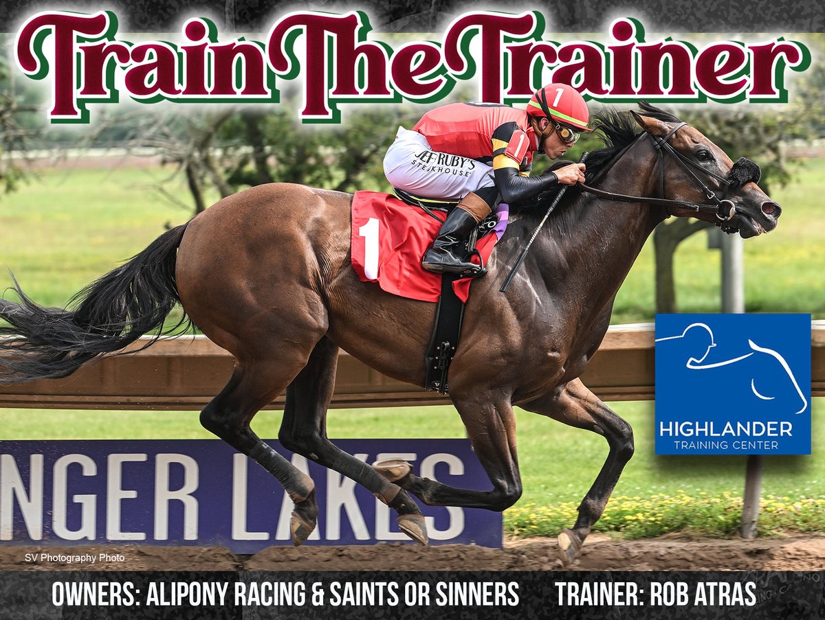HighlanderTrai3's tweet image. @HighlanderTrai3 graduate Train The Trainer brought his record to 3-1-0 from 4 starts (including 2 stakes wins) with a front running victory today in the New York Derby for trainer Rob Atras. Purchased by Mark Glatt @FasigTiptonCo @nytbreeders