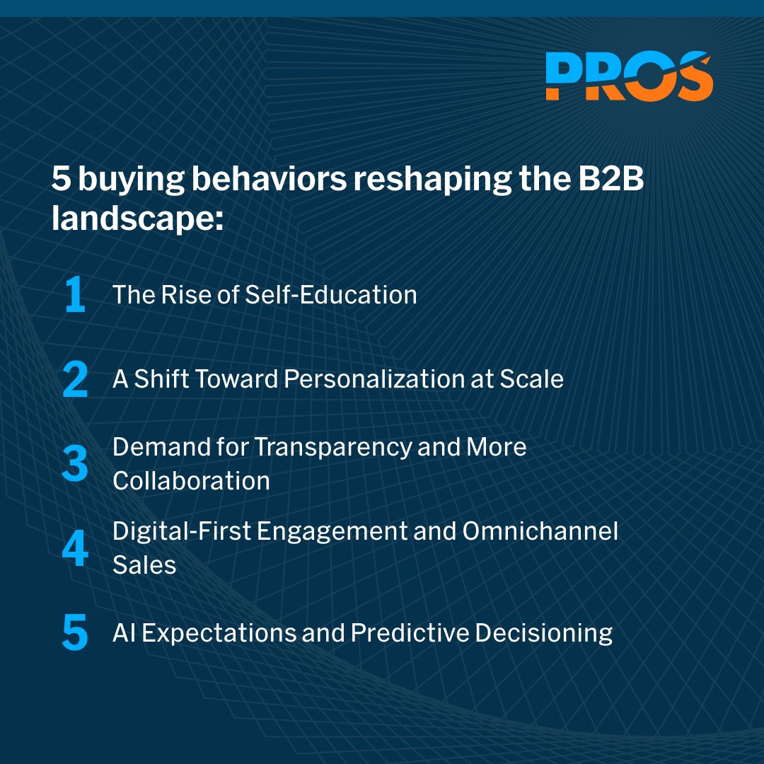 Today’s manufacturing and distribution buyers expect frictionless, omnichannel engagement — but many sellers are stuck in siloed, rep-driven models.

In her new blog, Amy Williams identifies 5 behavioral shifts reshaping B2B buying and what sales leaders can do to close the