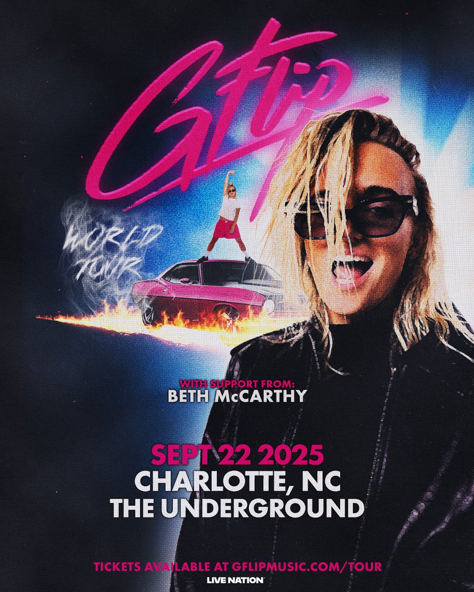 .@GFlipmusic is stoked to be bringing The Dream Ride Tour with Beth McCarthy on 9/22! They can't wait to dance, sing and whack some drums with all you beautiful humans. 🪩💘 LEZ GO!

LN Presale 
7/10 10 am | Code: LIGHTS

On Sale 
7/11 10 am | bit.ly/3Tn9iYa