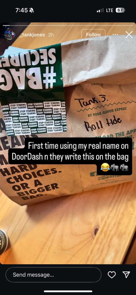 Even DoorDash is trying to help recruit 5-star EDGE Tank Jones to Alabama👀

on3.com/rivals/anthony…