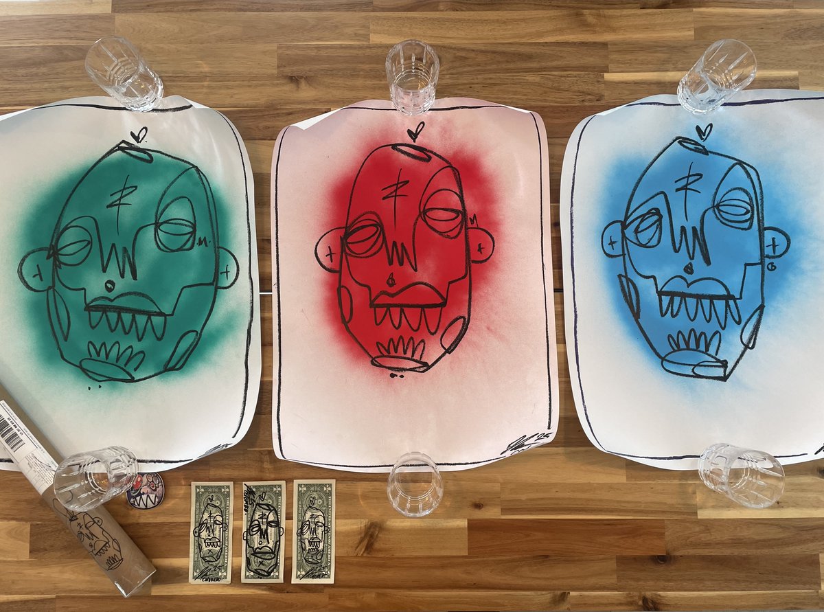 crypt0naut_303's tweet image. Thank you so much for sending these to Australia @JDOTCOLOMBO.🙏 Feeling truly blessed to have some of your irl artwork in our house now and appreciate your generosity. ❤️
Anyone reading this and not familiar with his latest project go check out @mosciun and mint one here ⬇️…