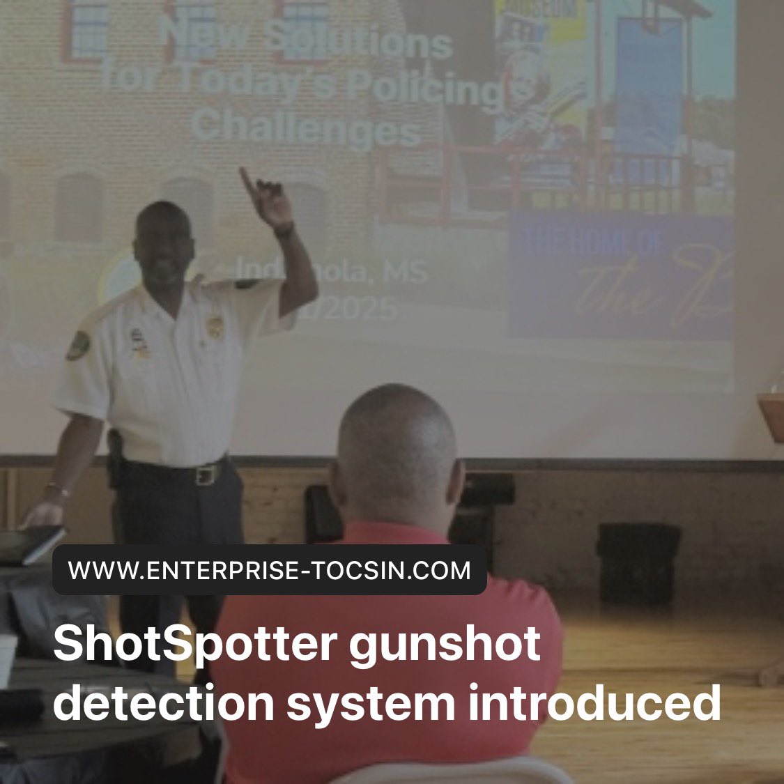 soundthinking_'s tweet image. SoundThinking is proud to support the City of Indianola, Mississippi, in its public safety strategy as it deploys ShotSpotter.
Police Chief Ronald Sampson led a powerful demonstration of the life-saving gunshot detection technology, joined by Mayor Ken Featherstone and local…