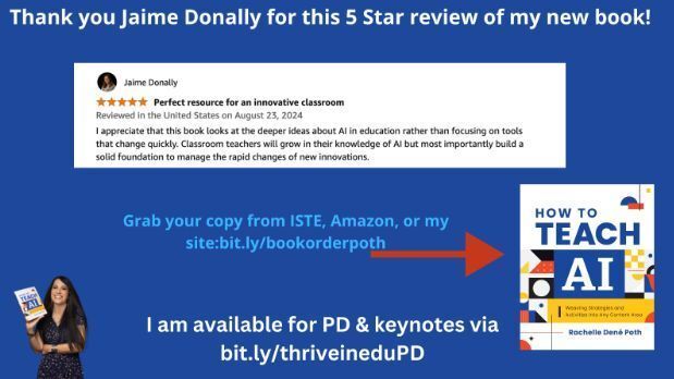 It's a perfect day to check out my newest book on #AI &amp; the reviews! Get your copy today via ISTE, Amazon or my link in the image. #education #edtech #AI #edchat #generativeAI #k12 #learning #teaching @ISTEOfficial <a href="/ASCD/">ASCD</a>