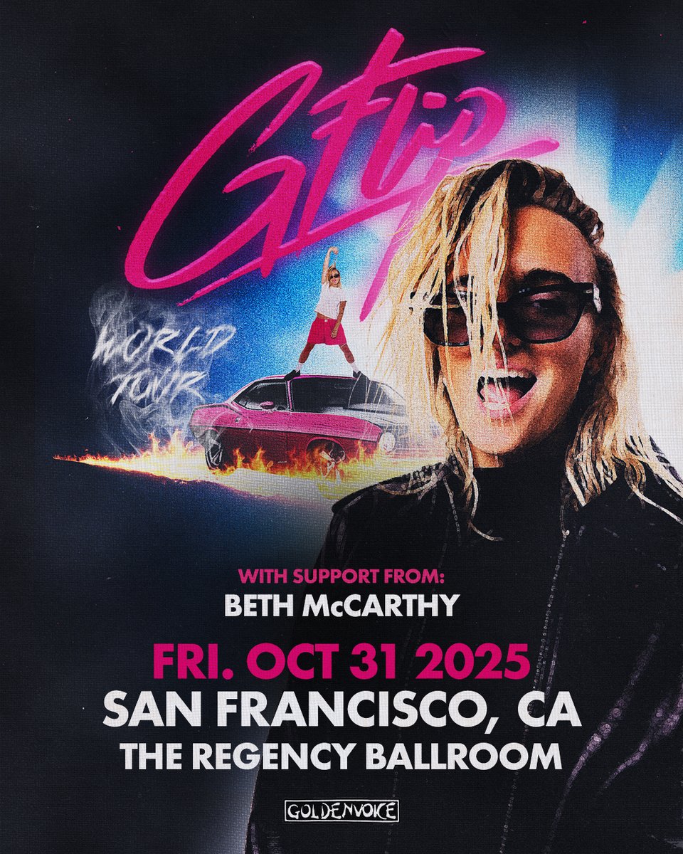 𝓙𝓾𝓼𝓽 𝓐𝓷𝓷𝓸𝓾𝓷𝓬𝓮𝓭: @GFLIPMUSIC AT THE REGENCY WITH @BETHMAYMCCARTHY ON FRIDAY 10.31 💘🔨✨🌈🇦🇺

PRESALE - WEDNESDAY 7.16 
ON SALE - FRIDAY 7.18